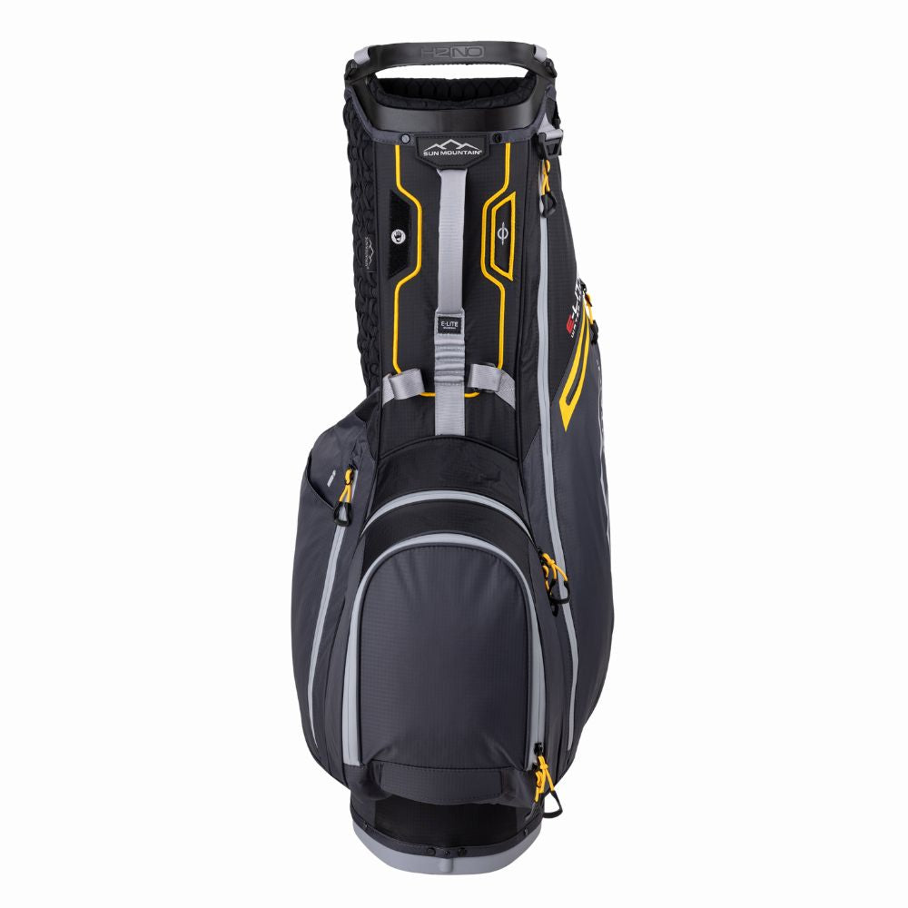 Sun Mountain E-Lite 4-Way Stand Bag 2025 - Black / Steel / Gold