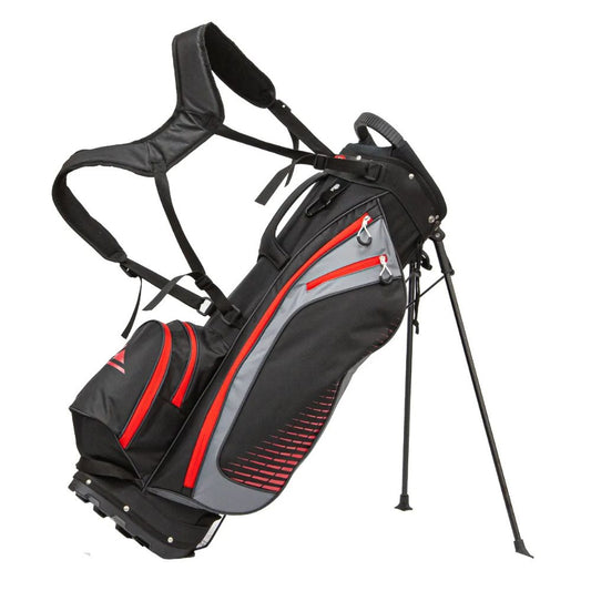 Longridge Superlite Golf Stand Bag - Black / Red Black/Red