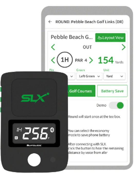 SwingLogic SLX Hybrid Mini Launch Monitor and Golf GPS