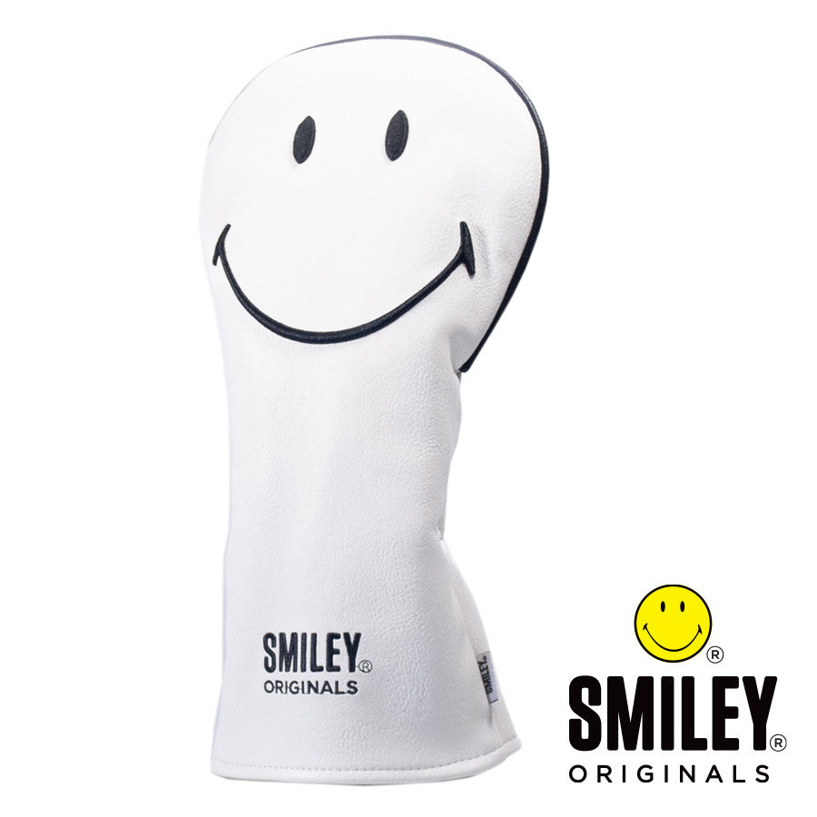 Smiley Original Classic Driver Headcover - White White