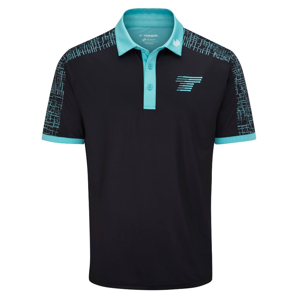 Stuburt Joaquin Mens Golf Polo Shirt - LIV Team Torque Black M