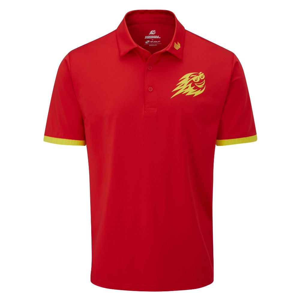 Stuburt Madrid Mens Golf Polo Shirt - LIV Team Fireballs Red M