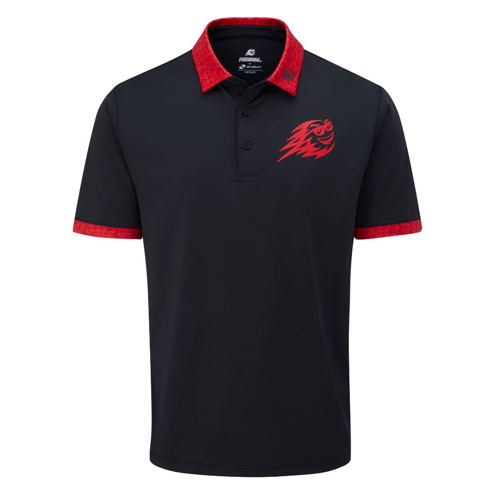 Stuburt Seville Mens Golf Polo Shirt - LIV Team Fireballs Black M