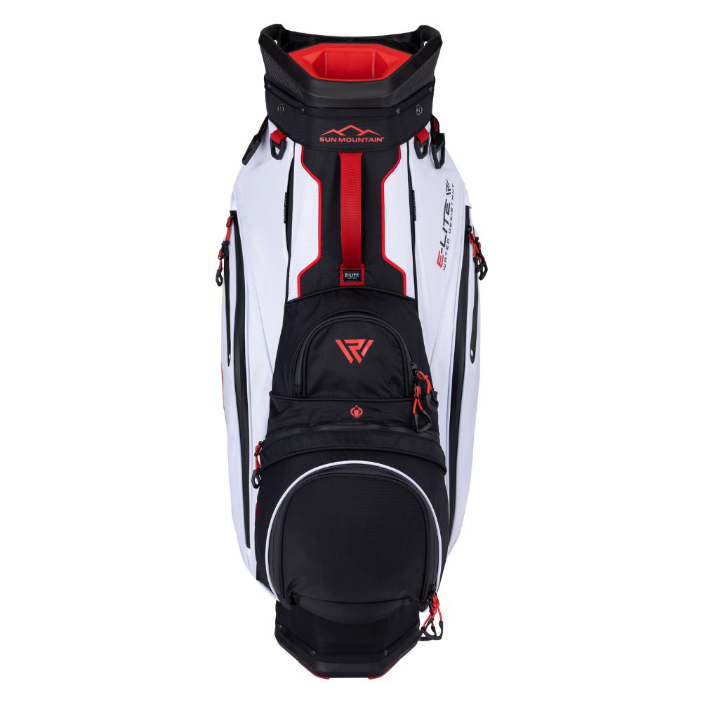 Sun Mountain E-LITE 14-Way Cart Bag 2025 - Black / White / Red