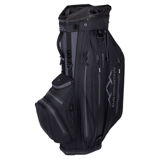 Sun Mountain H2NO Elite 14-Way Cart Bag 2025 - Black / Steel Black / Steel