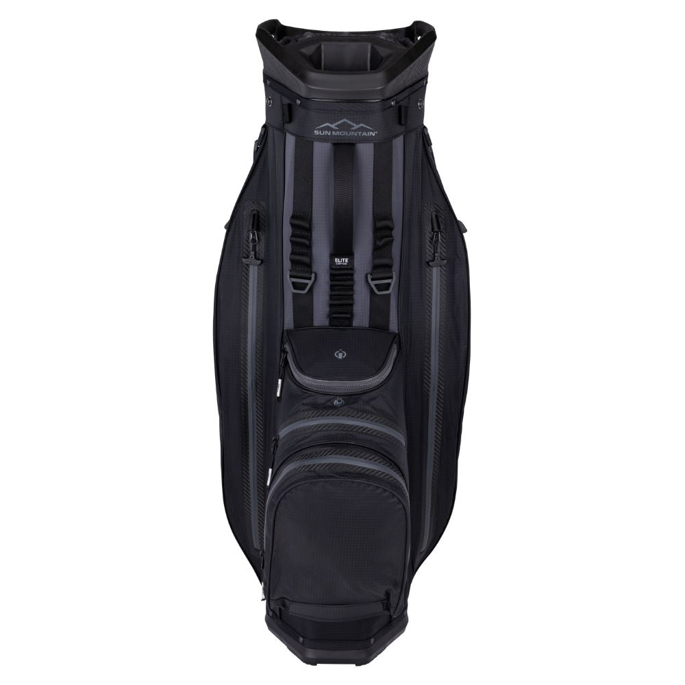 Sun Mountain H2NO Elite 14-Way Cart Bag 2025 - Black / Steel