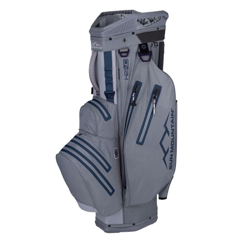 Sun Mountain H2NO Lite 14-Way Cart Bag 2025 - Nickel / Cadet Nickel / Cadet