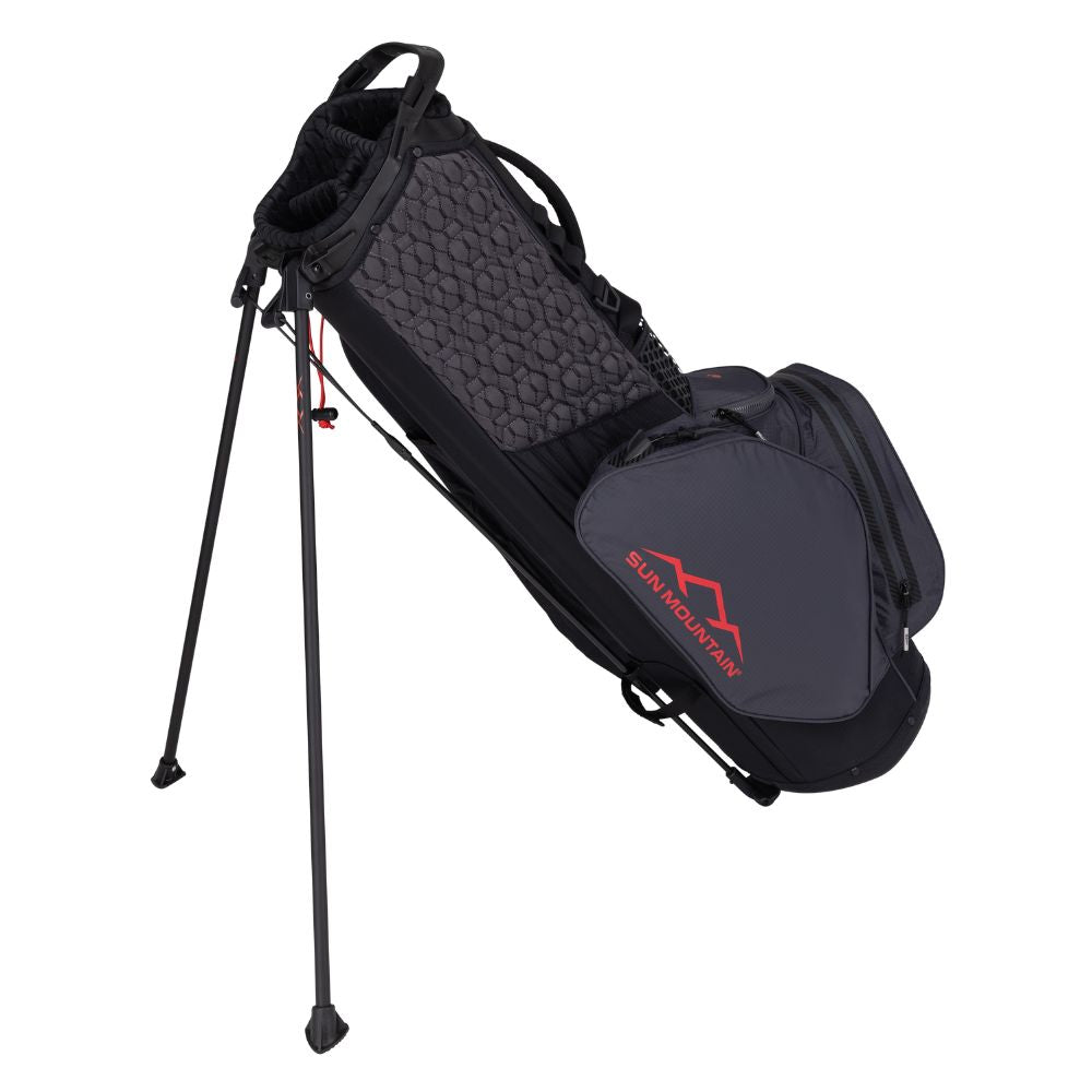 Sun Mountain H2NO LiteSpeed 4-Way Stand Bag 2025 - Black / Steel / Red