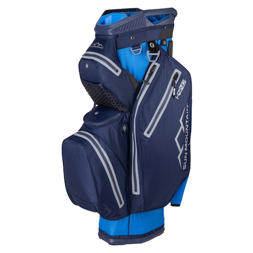 Sun Mountain H2NO Staff 14-Way Cart Bag 2025 - Blue / Navy Blue / Navy