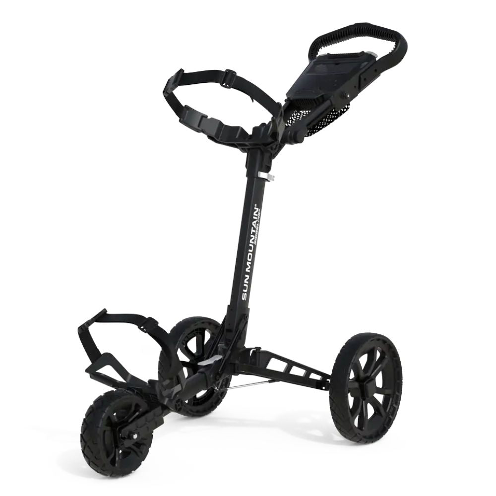 Sun Mountain Ridgeline 3 Golf Push Trolley 2025 - Black Black