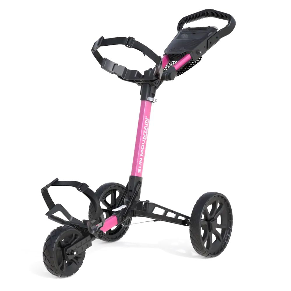 Sun Mountain Ridgeline 3 Golf Push Trolley 2025 - Pink Pink