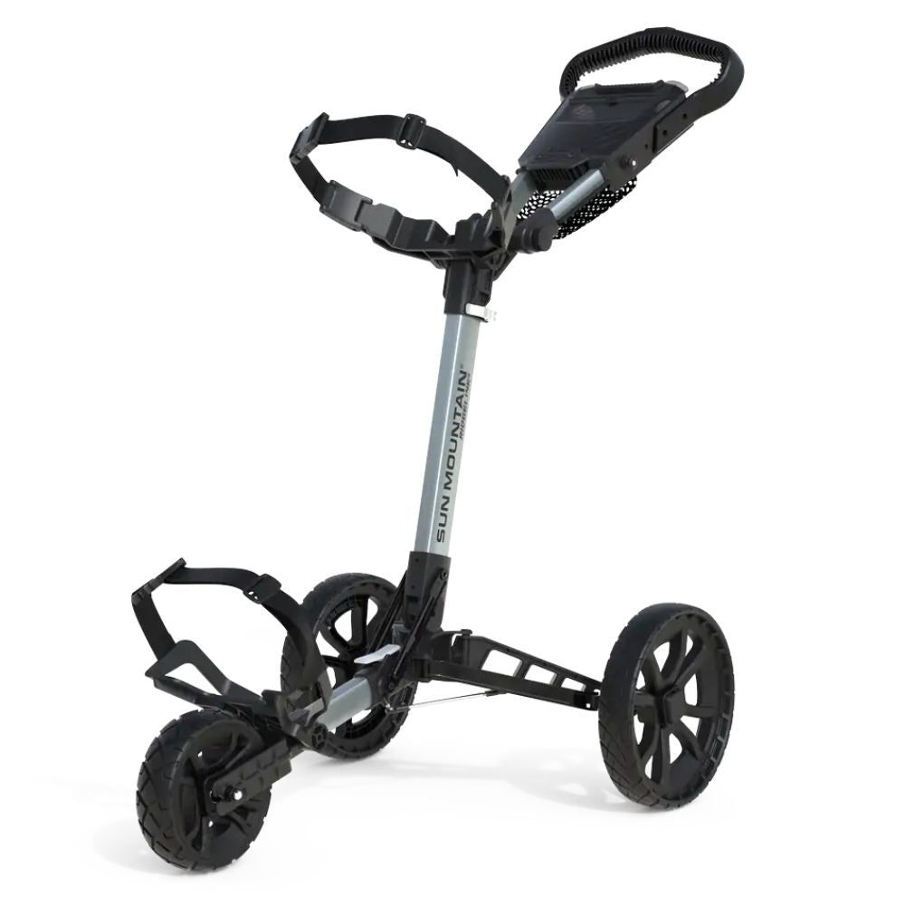 Sun Mountain Ridgeline 3 Golf Push Trolley 2025 - Silver Silver