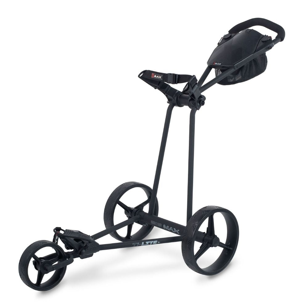 Big Max Ti Lite 3 Wheel Push Golf Trolley Phantom Black  