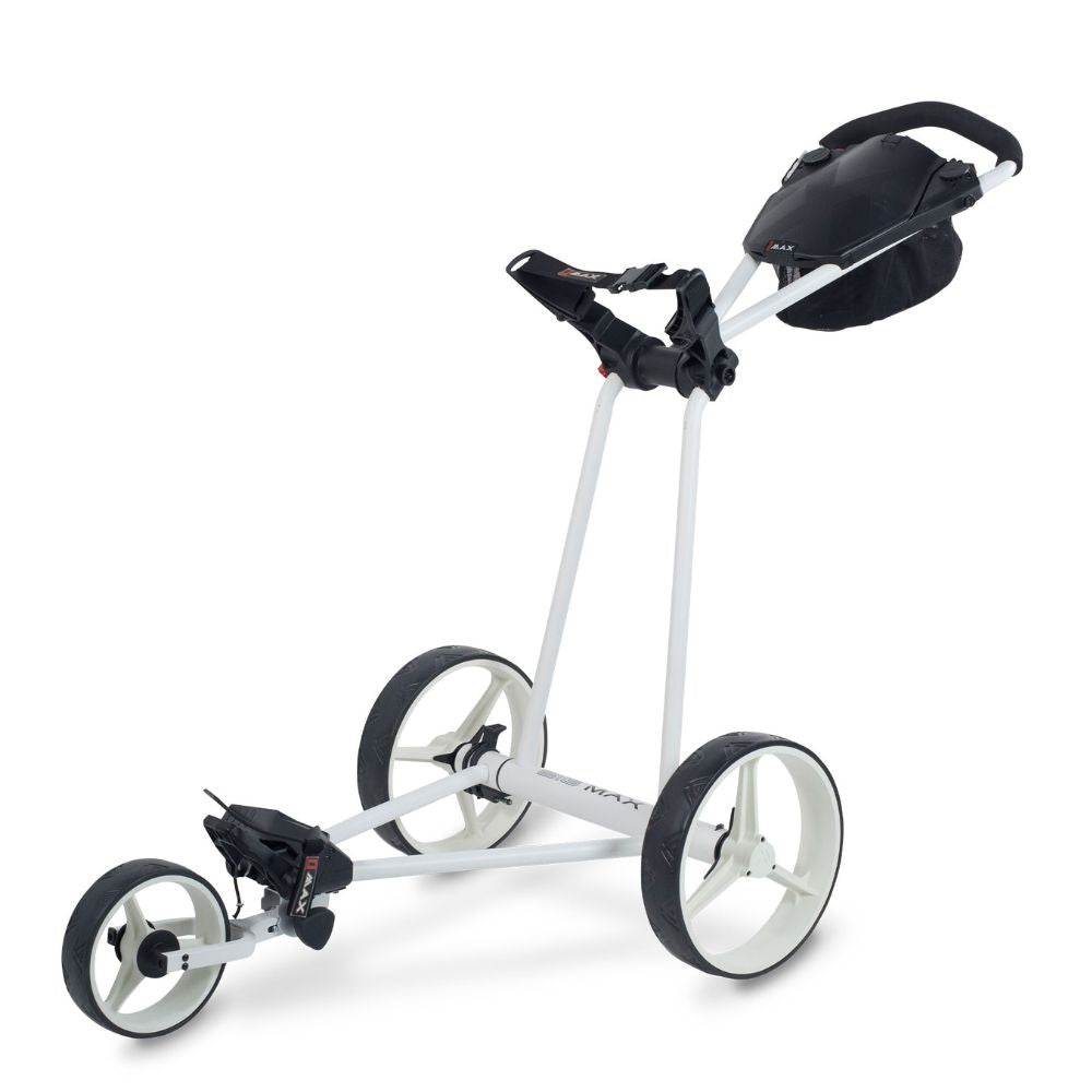 Big Max Ti Lite 3 Wheel Push Golf Trolley White  