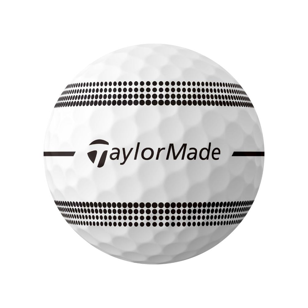 TaylorMade TP5x Stripe Golf Balls - White   