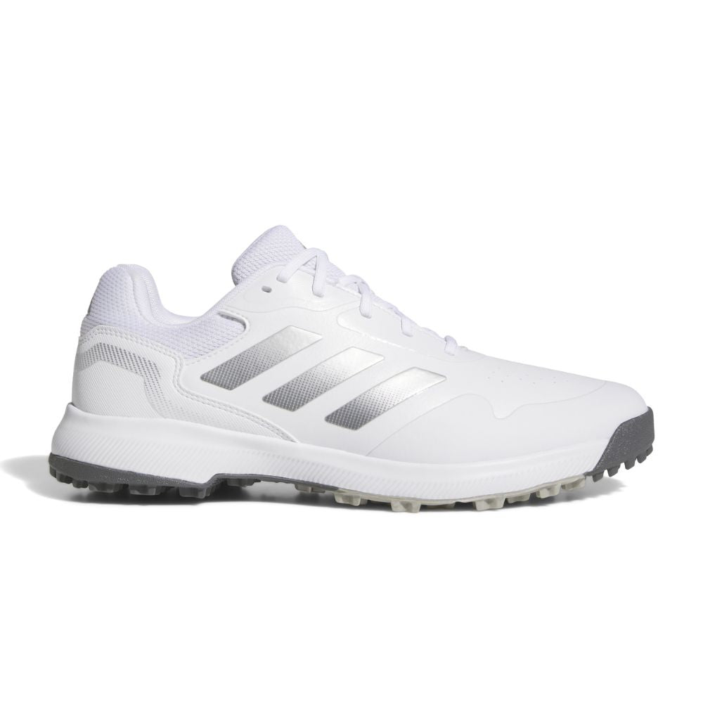 adidas Traxion Response Mens Spikeless Golf Shoes 2025 - IH2247 White / Silver Metallic / Iron Metallic 7