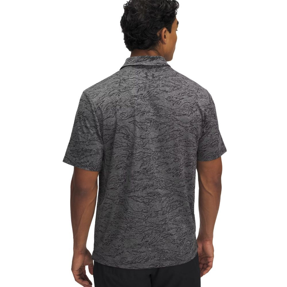 Under Armour Drive Jacquard Mens Golf Polo Shirt 2025 - 1389846-001