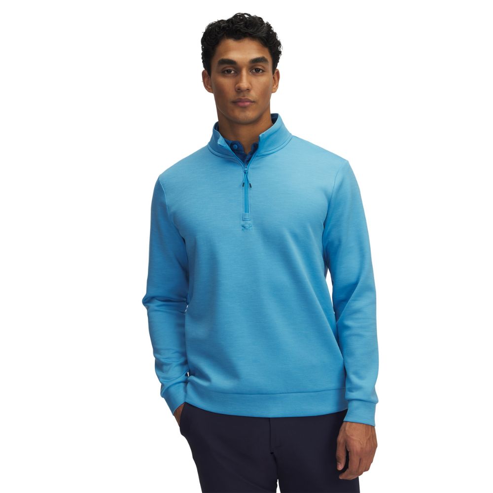 Under Armour Drive Midlayer Mens Golf Pullover 2025 - 1387124-452 Ether Blue / Ether Blue M