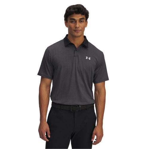 Under Armour Tee To Green Printed Mens Golf Polo Shirt 2025 - 1383715-004