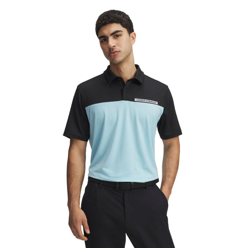 Under Armour Tee To Green Colour Block Mens Golf Polo Shirt 2025 - 1383139-004