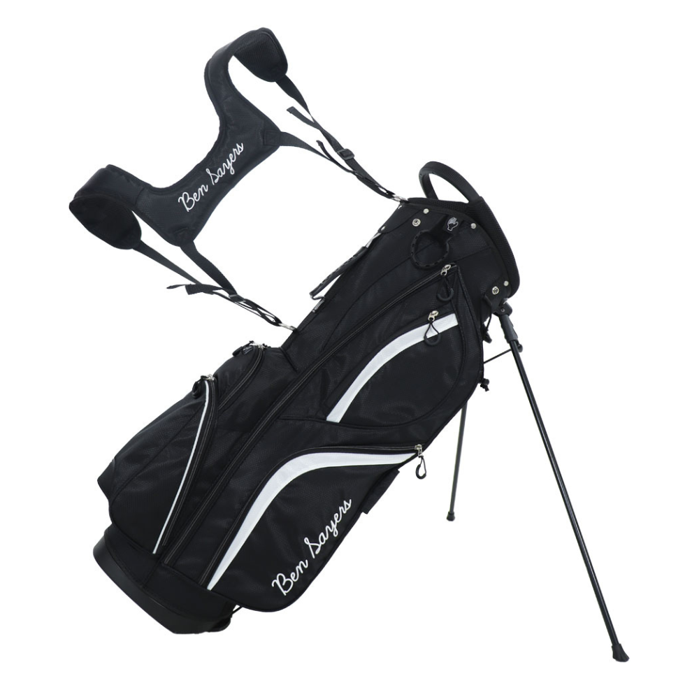 Ben Sayers DLX Stand Bag 2025 - Black / White