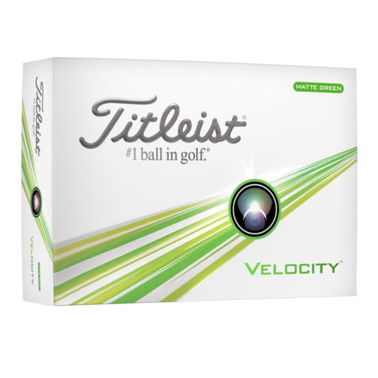 Titleist Velocity Golf Balls - Green Green