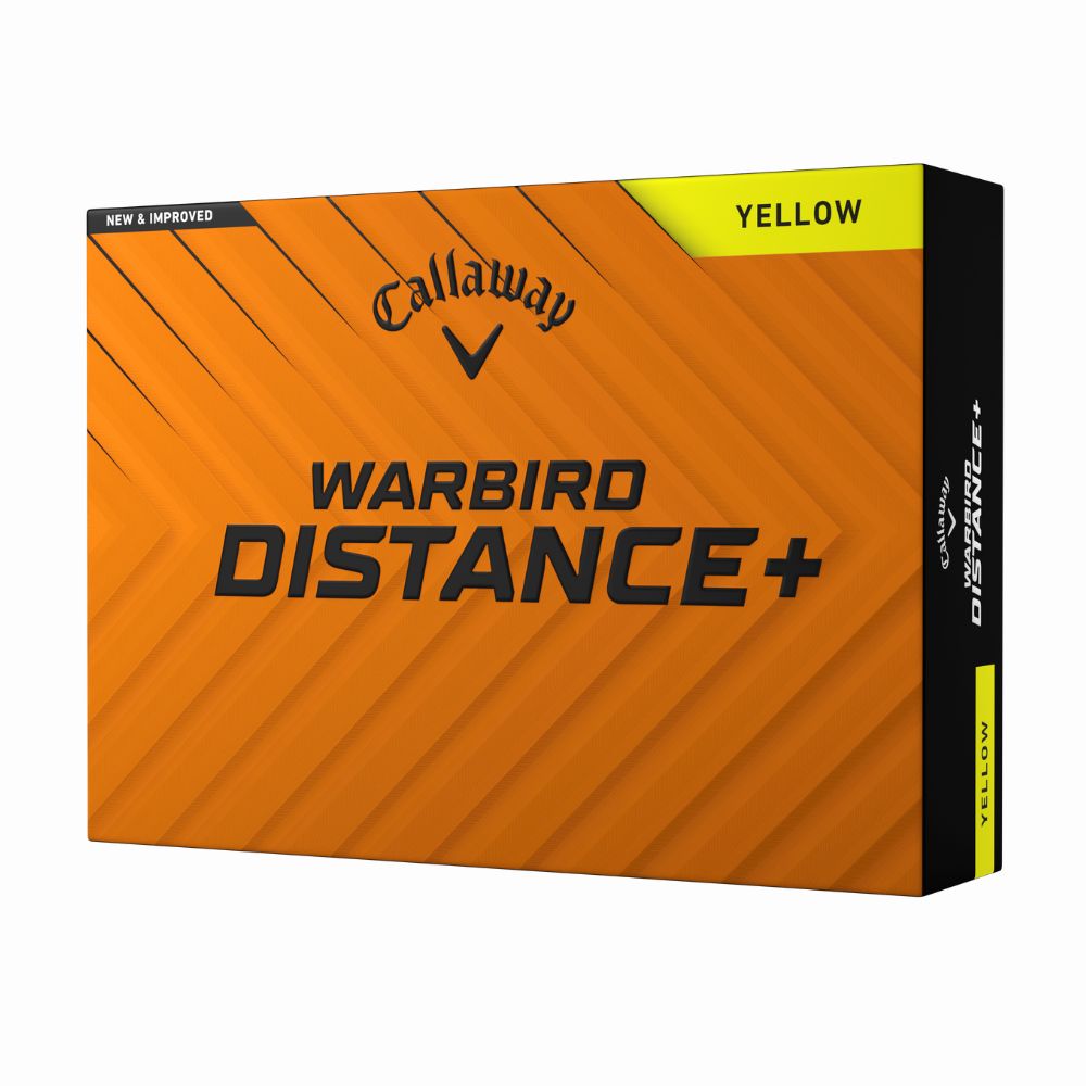 Callaway Warbird Distance Golf Balls 2025 - Yellow Yellow