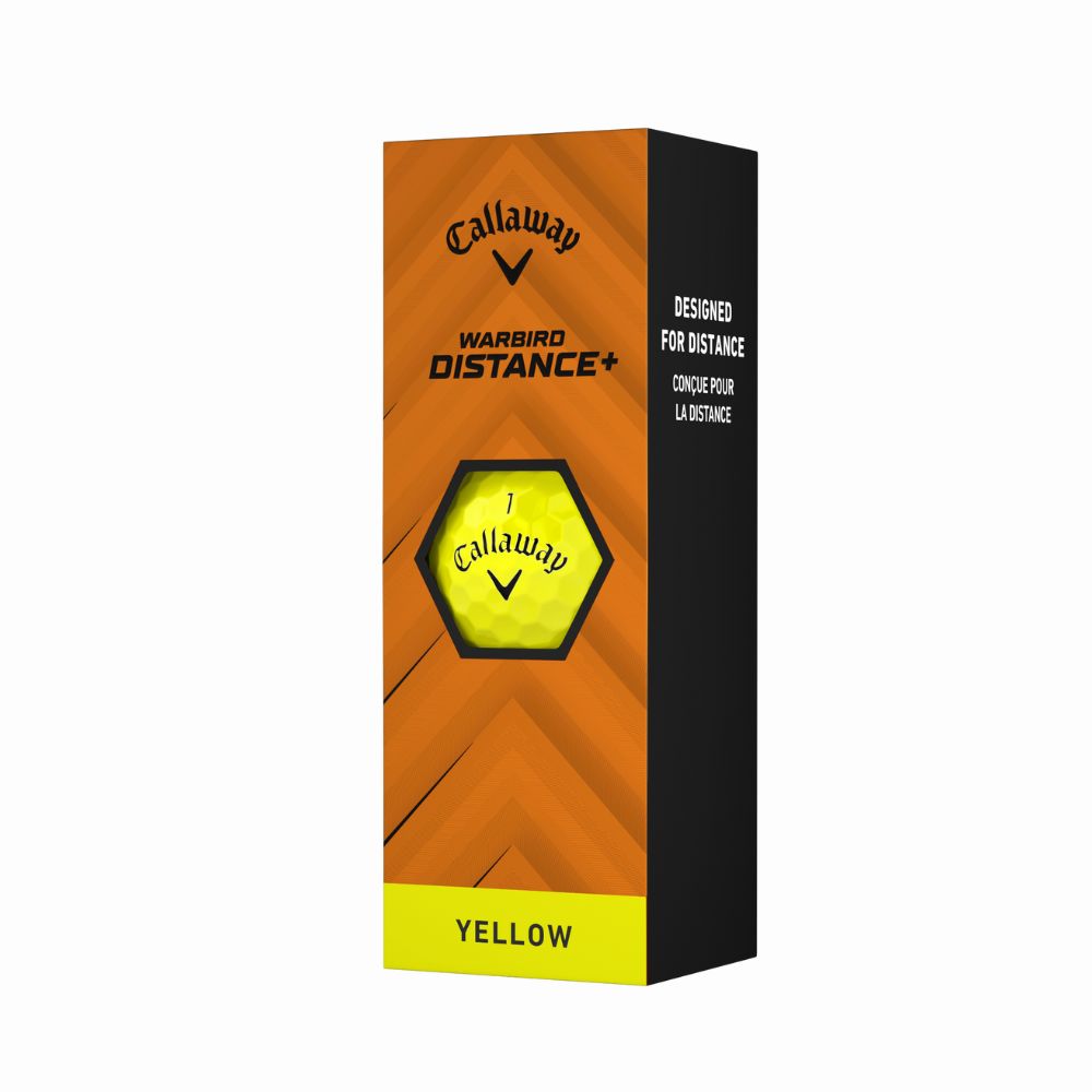 Callaway Warbird Distance Golf Balls 2025 - Yellow