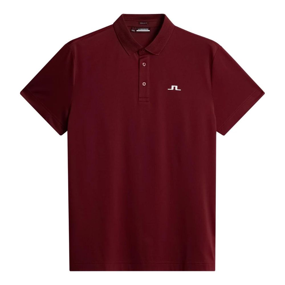 J.Lindeberg Wince Regular Fit Golf Polo Shirt 2024 - GMJT11697 - Cabernet Cabernet G091 M 