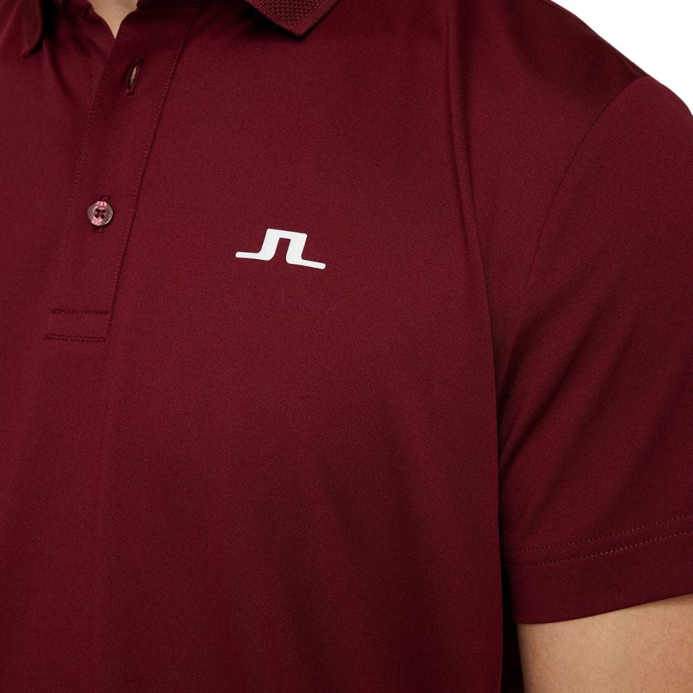 J.Lindeberg Wince Regular Fit Golf Polo Shirt 2024 - GMJT11697 - Cabernet   