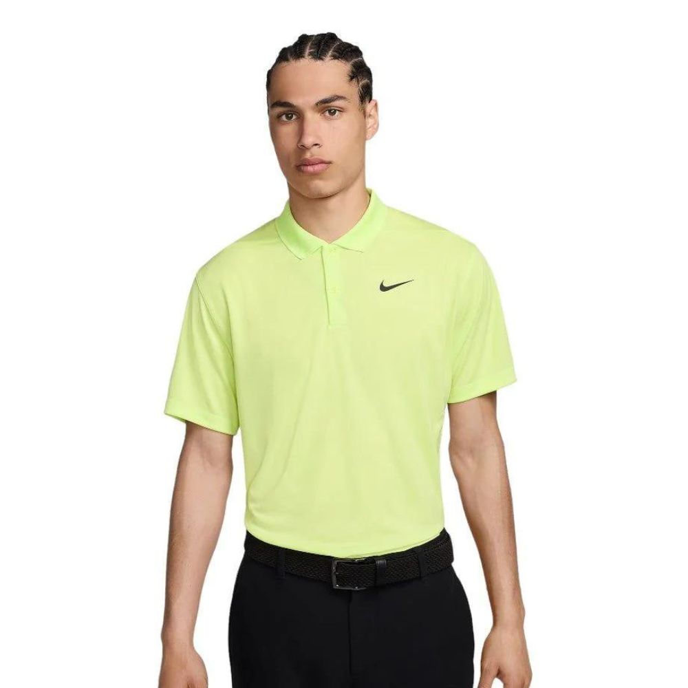 Nike Dri-Fit Victory Solid Golf Polo Shirt 2024 - DH08220 - 736 Light Lemon Twist / Black 736 M 