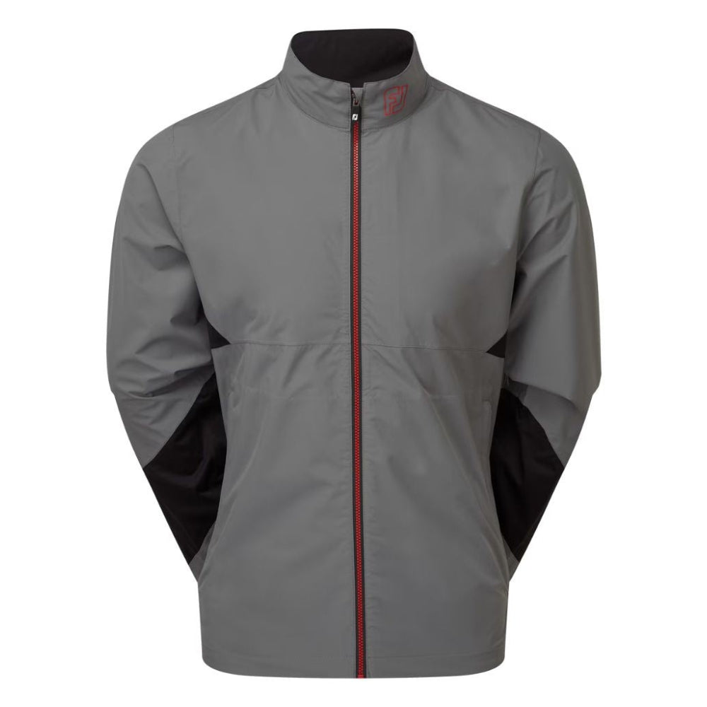 Footjoy HydroLite X Golf Waterproof Jacket 2025 - 89924 Charcoal / Black / Red M