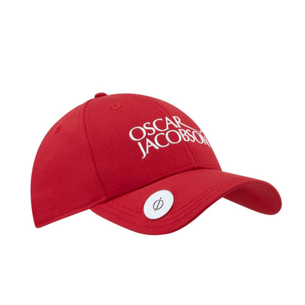Oscar Jacobson Maine Ball Marker Golf Cap Jewel Red/White  