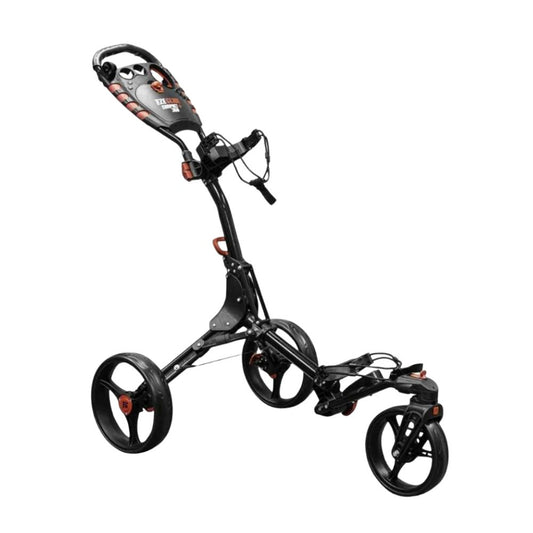 EZE Glide Compact+ 360 Push Golf Trolley Charcoal/Red  