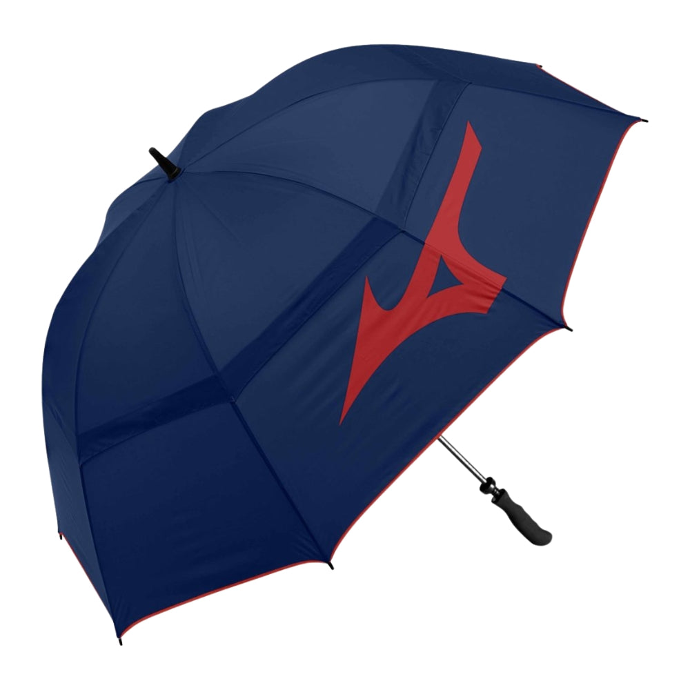 Mizuno Tour Twin Canopy Golf Umbrella 2025 Navy/Red