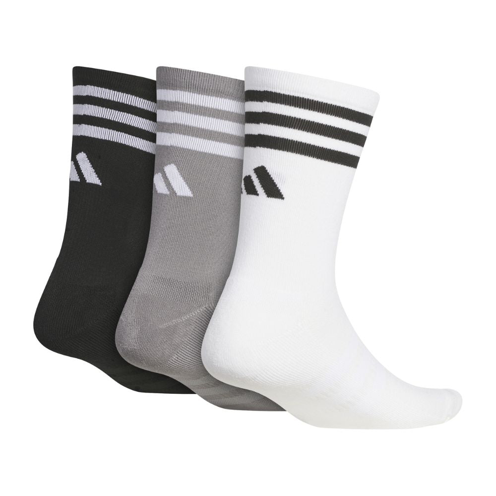 adidas Crew Socks 3 Pack 2025 - JI9116 White / Grey Three / Black 8.5-11