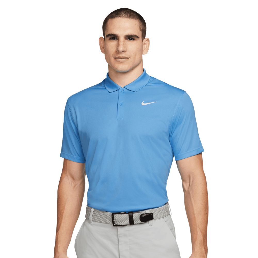 Nike Dri-Fit Victory Solid Golf Polo Shirt 2024 DH0822-412 Light Blue 412 S