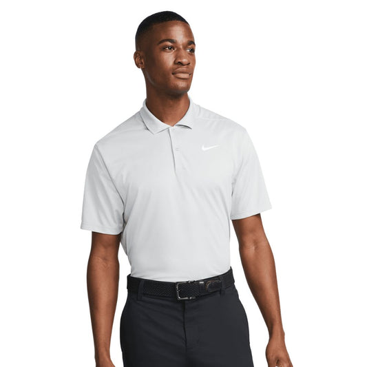 Nike Golf Dri-FIT Victory Solid Polo Shirt - DH0822-077 Light Smoke Grey / White 077 S