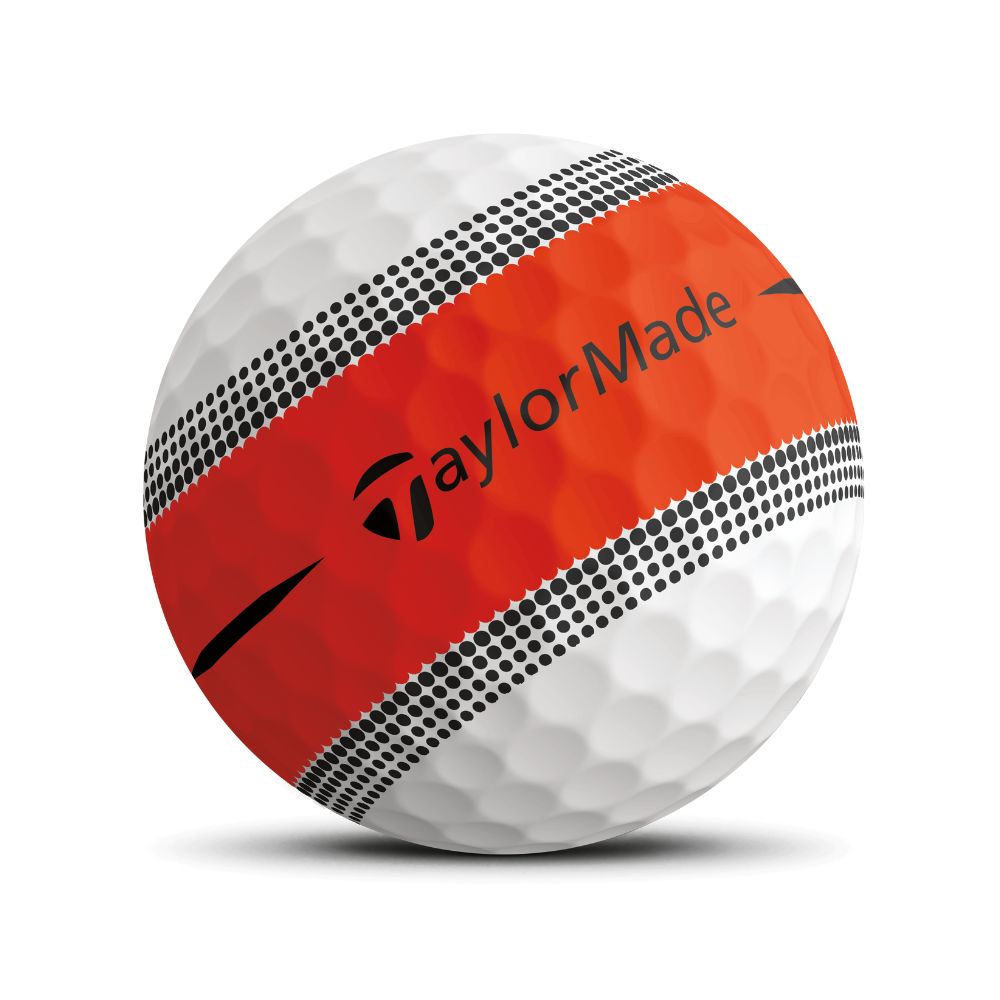 TaylorMade Tour Response Stripe Golf Ball (1 Ball) Orange