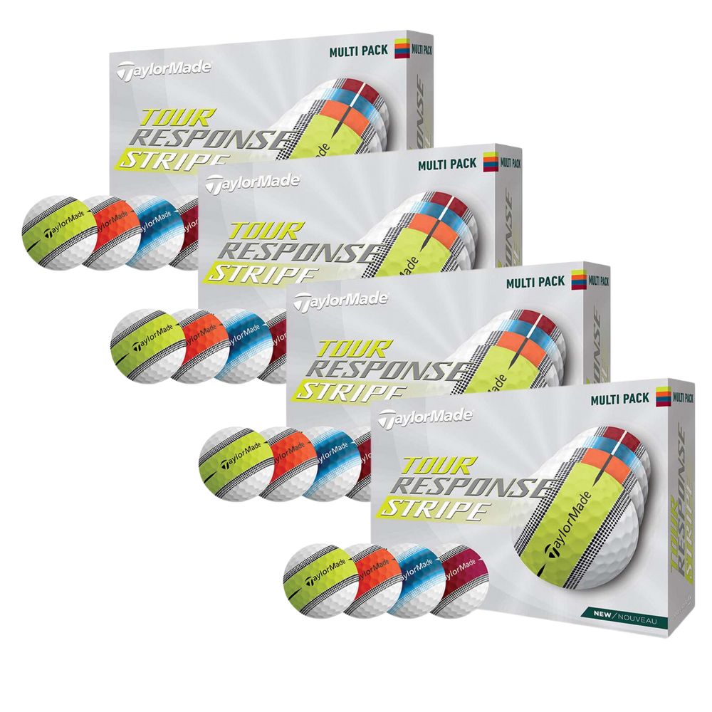 TaylorMade Tour Response Stripe Golf Balls - 4 for 3 Offer Multi  