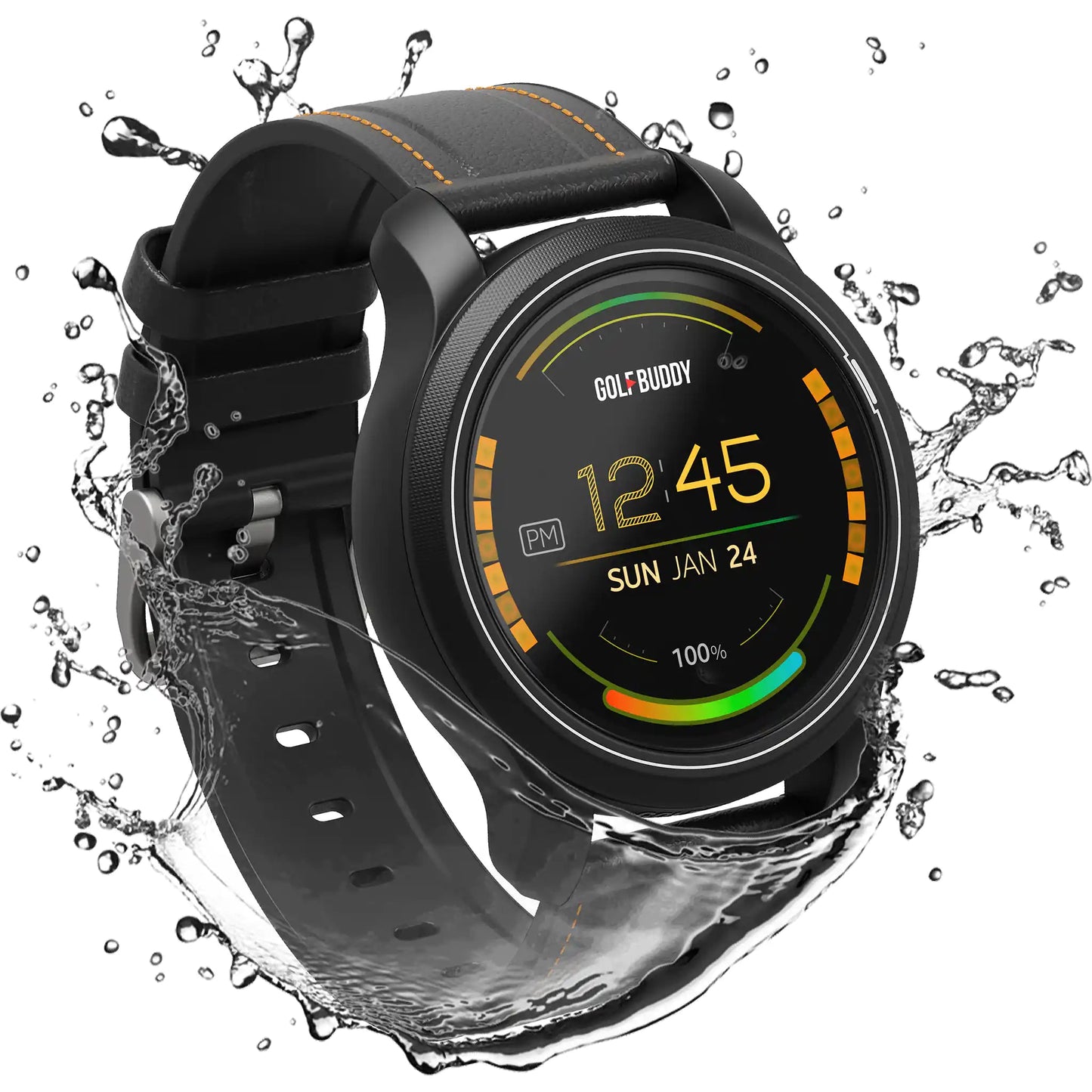 GolfBuddy aim W12 Black Golf GPS Watch