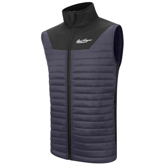 Ben Hogan Hybrid Quilted Golf Gilet Black/Gunmetal S 