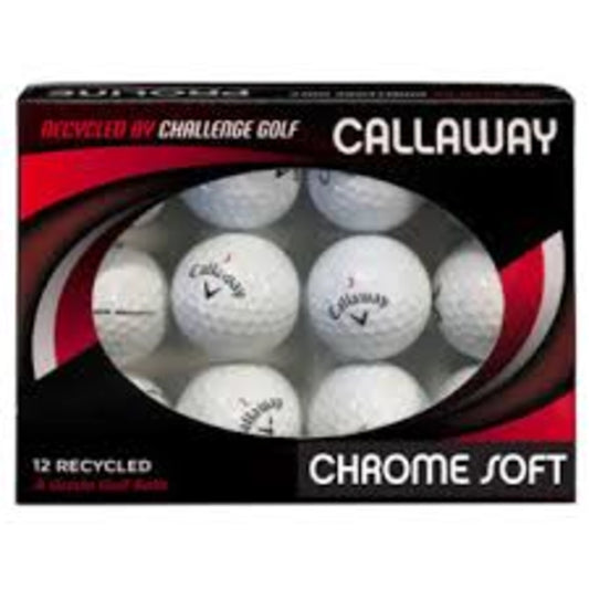 Callaway Chrome Soft Rewashed Golf Balls - White White