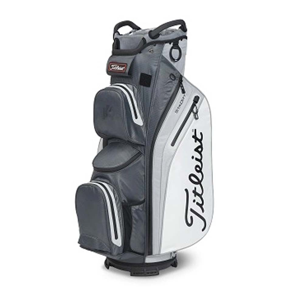 Titleist Golf Cart 14 StaDry Cart Bag 2024 Charcoal/Grey/White  