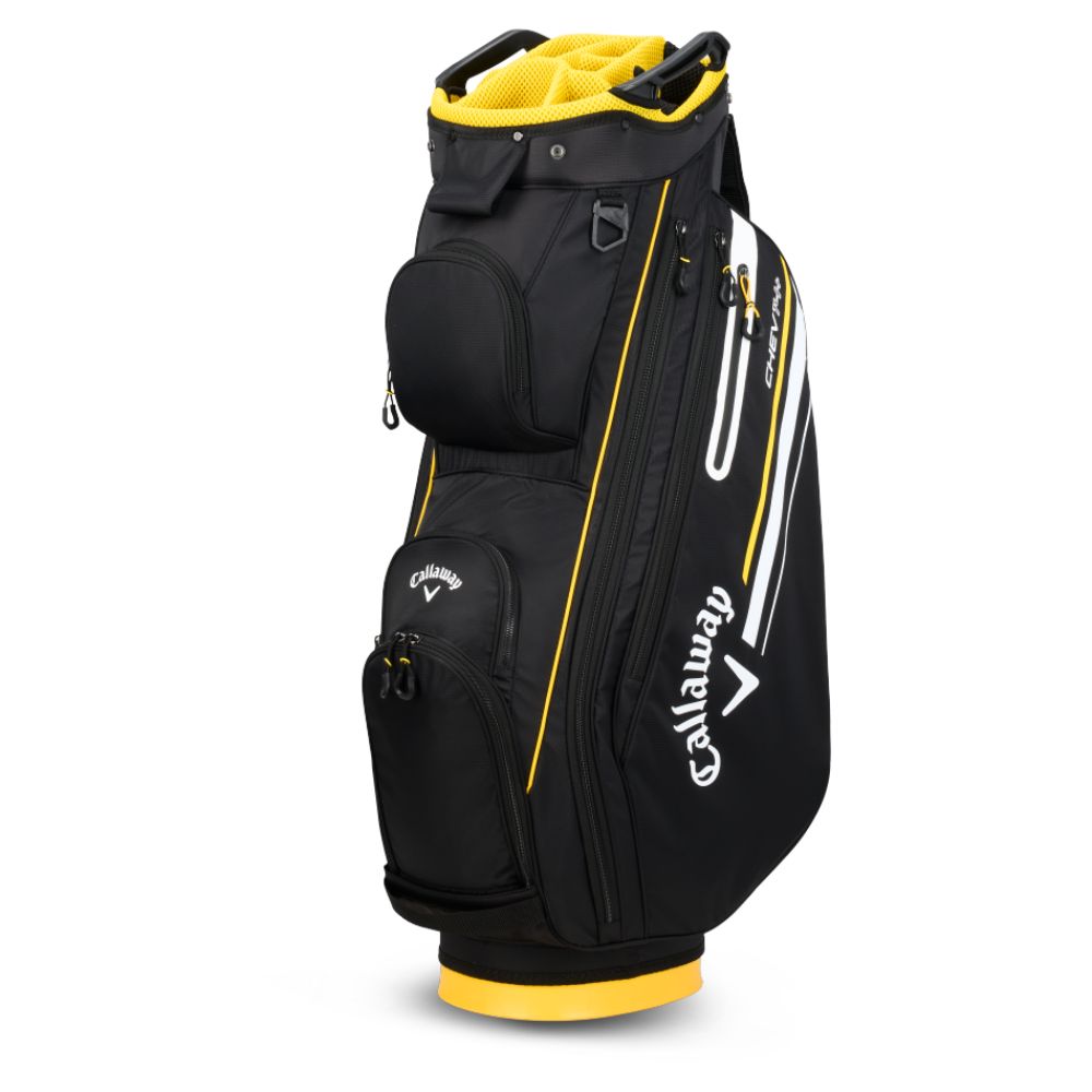 Callaway Golf Chev 14+ Cart Bag 2024 - Black Gold Black/Gold  