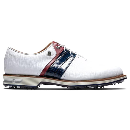 Footjoy Premiere Packard Golf Shoes 53909 White / Navy / Red 53909K 8 