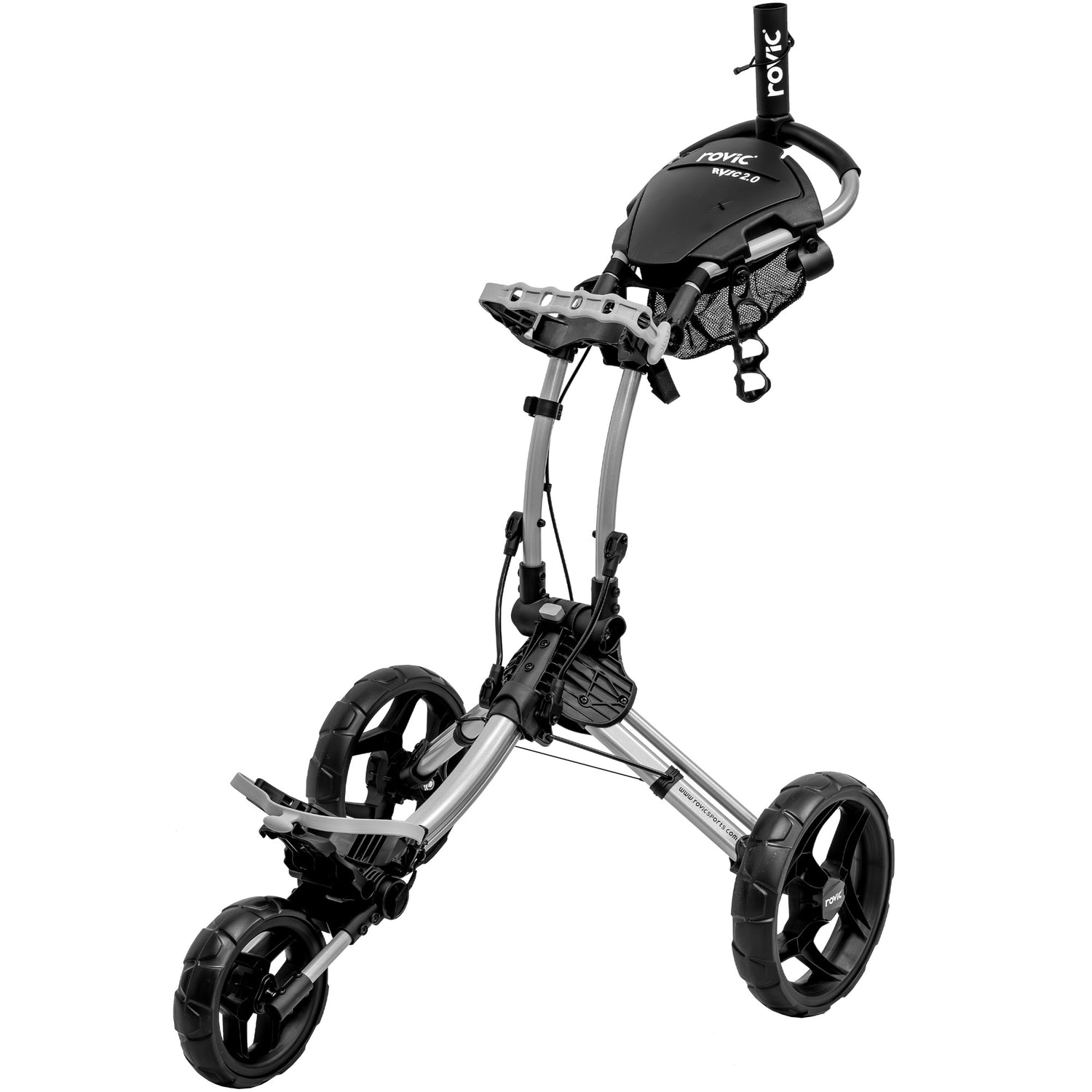 Clicgear Rovic RV1C 2.0 3 Wheeled Golf Trolley Silver/ Black  