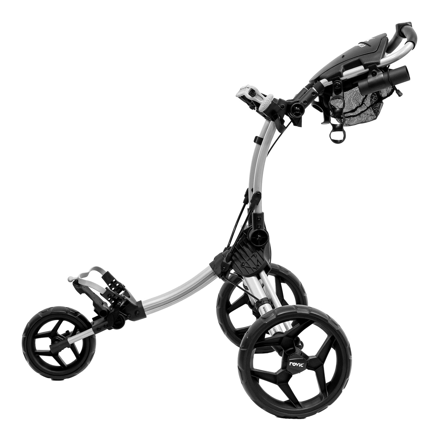 Clicgear Rovic RV1C 2.0 3 Wheeled Golf Trolley + Free Umbrella Holder