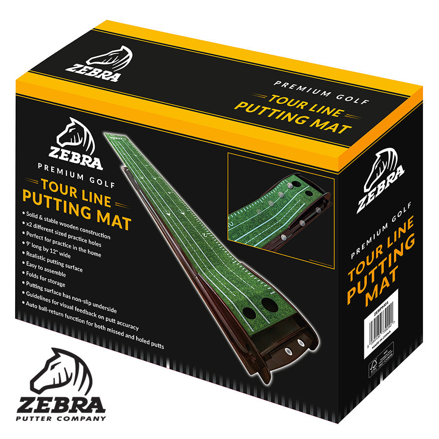 Zebra Tour Line Premium Putting Mat 275x30cm