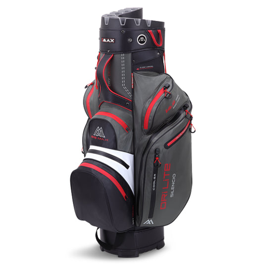 Big Max Golf Dri Lite Silencio 2 14 Way Water Resistant Cart Bag Black  